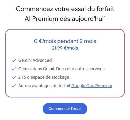 Google One AI Premium