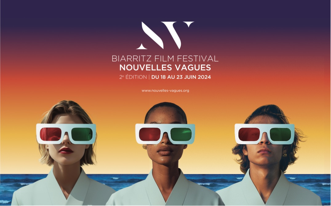 L'affiche de la seconde édition du Biarritz Film Festival - Nouvelles Vagues.