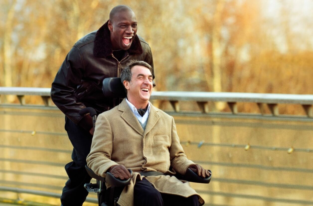 Omar Sy et François Cluzet dans “Intouchables”.