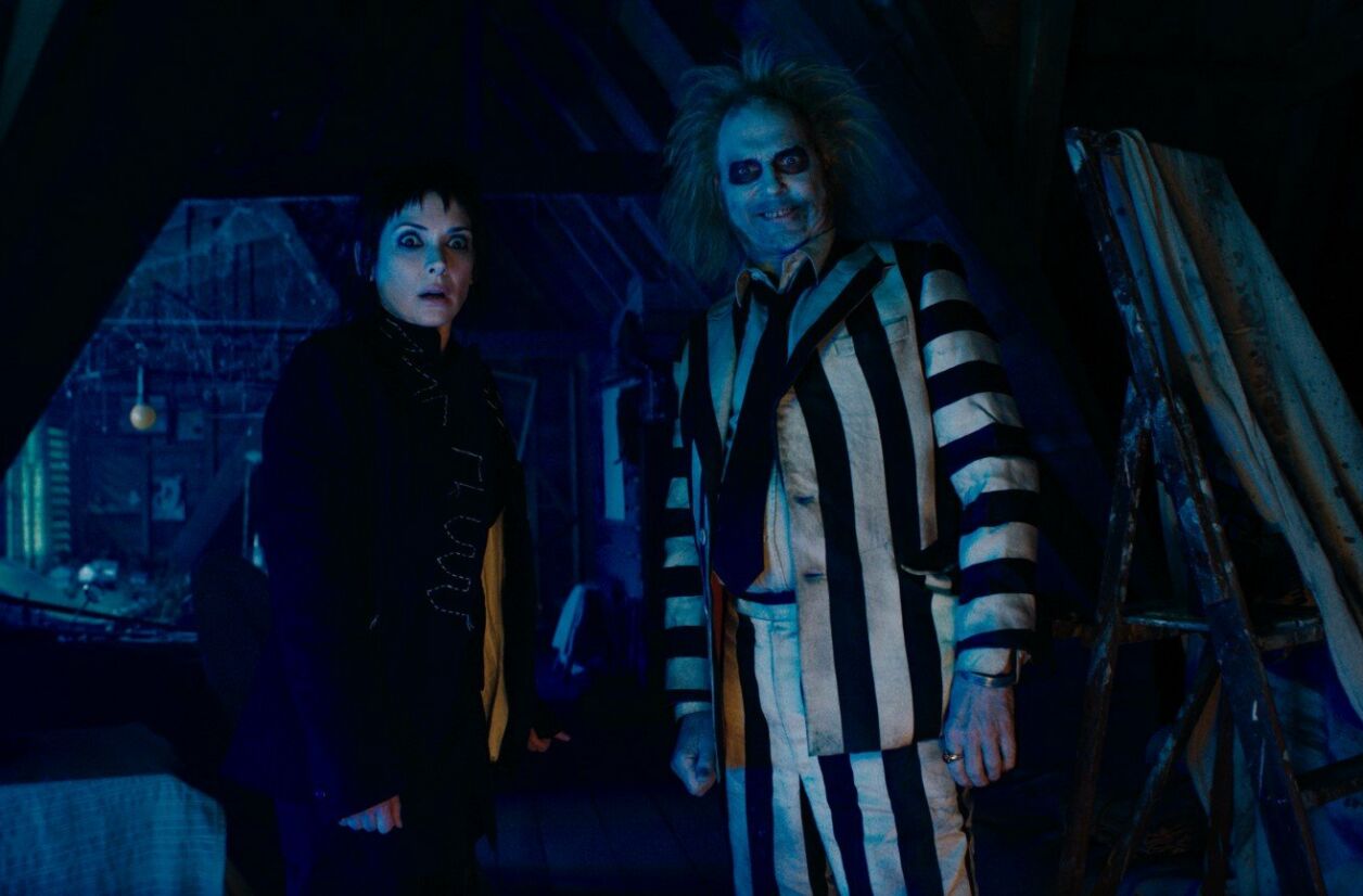 Winona Ryder et Michael Keaton dans “Beetlejuice Beetlejuice”.