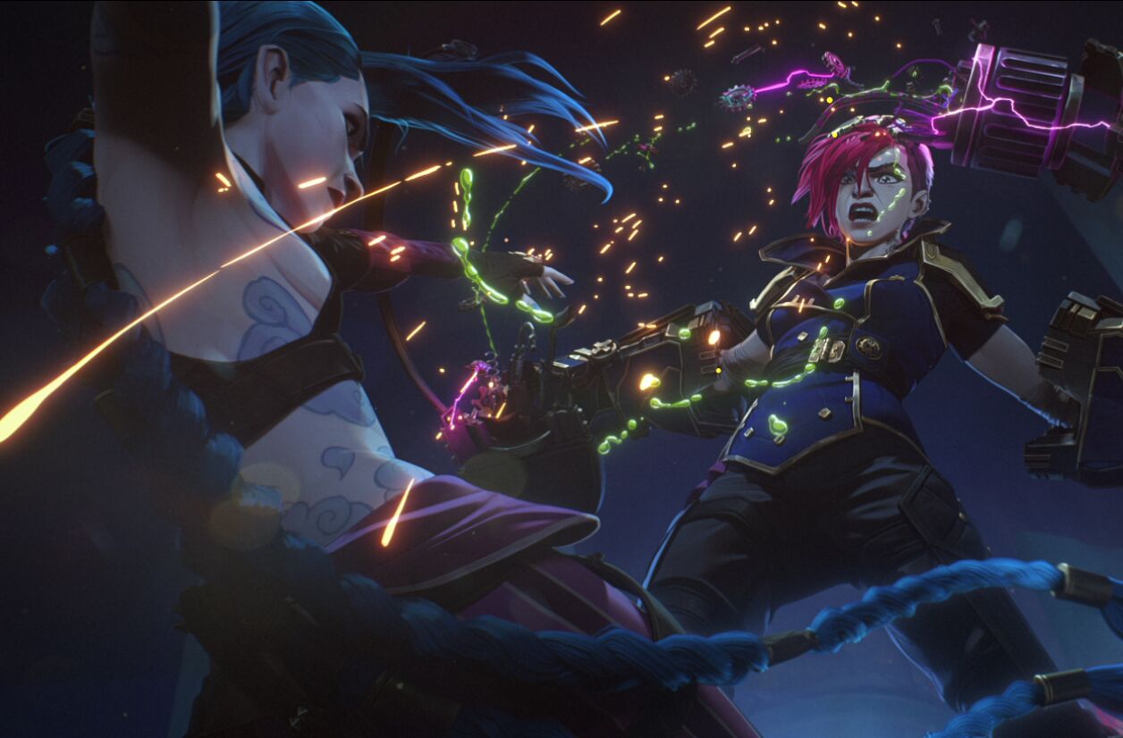 Vi et Jinx dans "Arcane", saison 2.