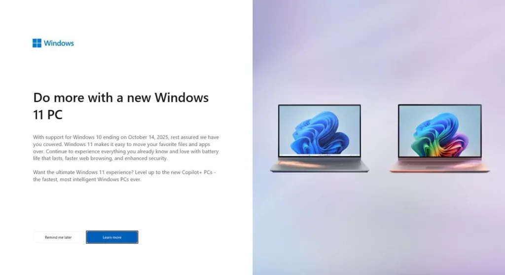 Windows 11 publicité