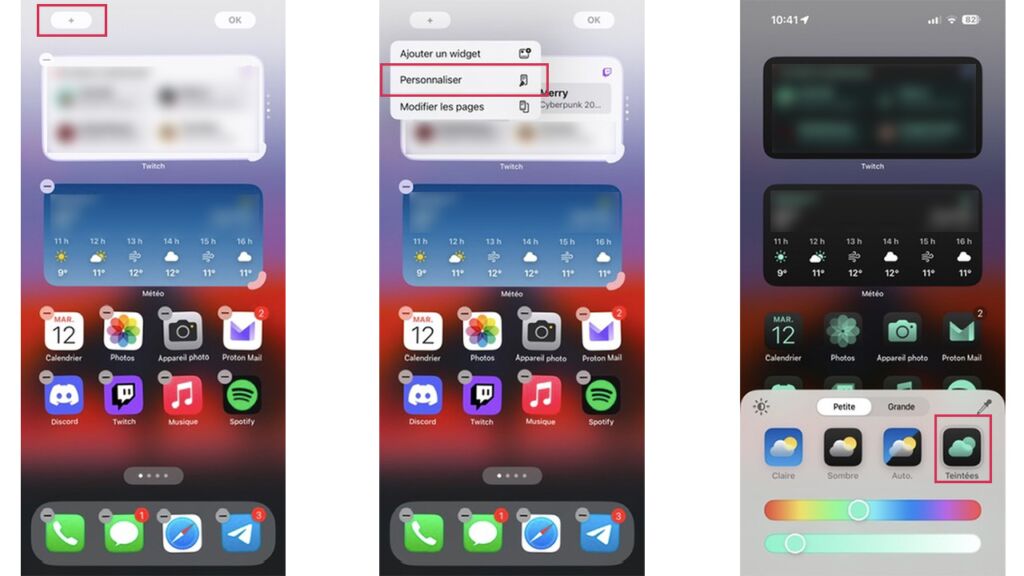 ios 18 icones teintées