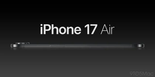 iPhone 17 air rendu 3D