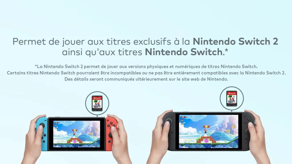 Nintendo Switch 2 rétrocompatibilité