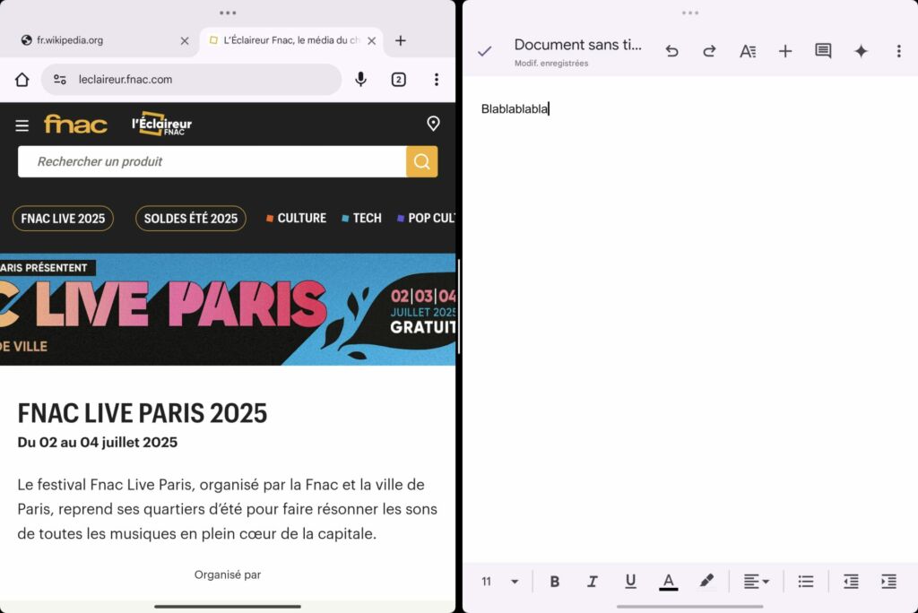 Xiaomi pad 7 Pro multitâches logiciel