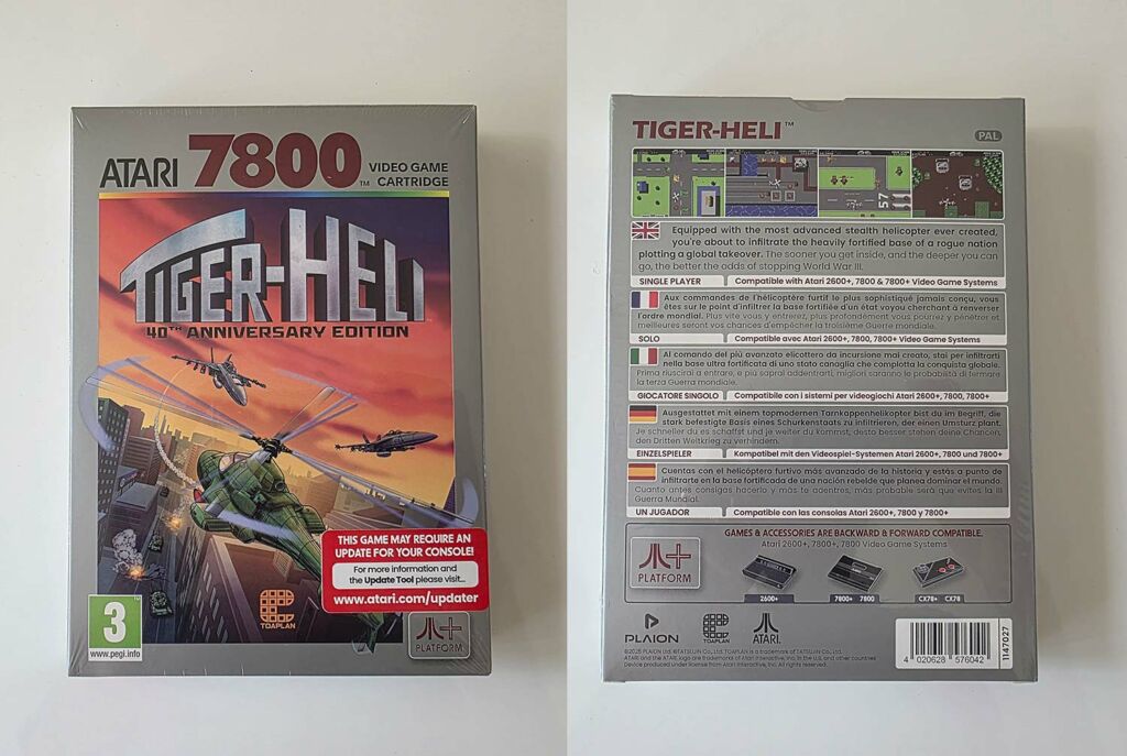 Test Tiger-Heli sur Atari 7800+