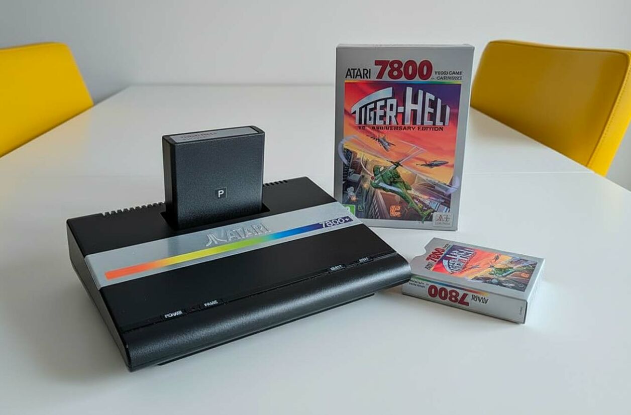 Test de Tiger-Heli sur Atari 7800+ : beaucoup d’amour, pour un peu de sadisme