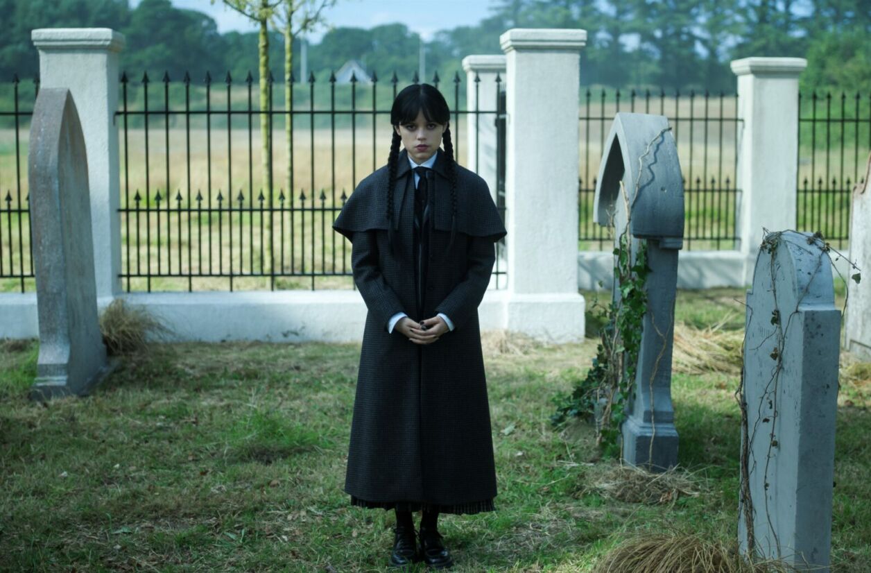 Jenna Ortega dans la saison 2 de “Mercredi”.