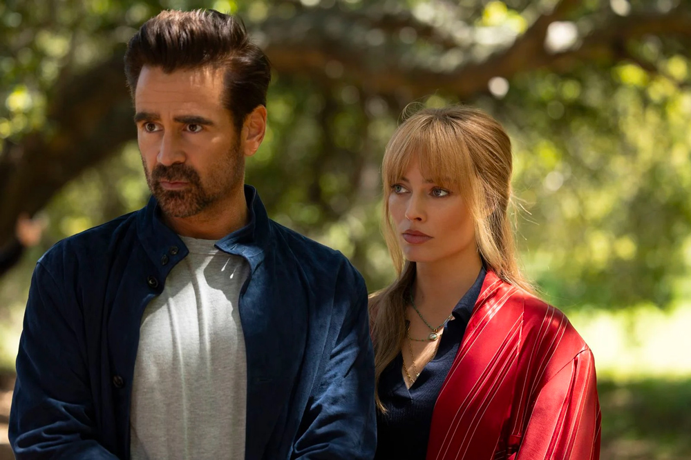 Margot Robbie et Colin Farrell dans A Big Beautiful Journey, le 1er octobre au cinéma.