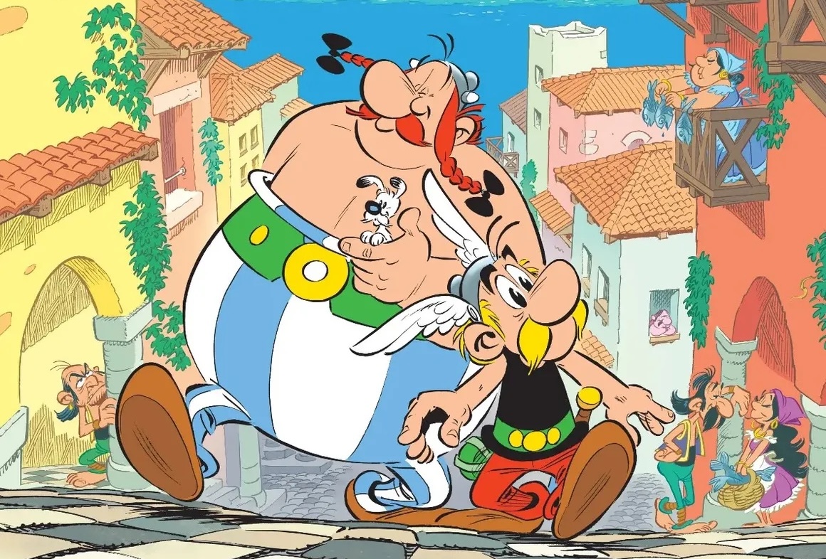 Couverture de la BD “Astérix en Lusitanie“.