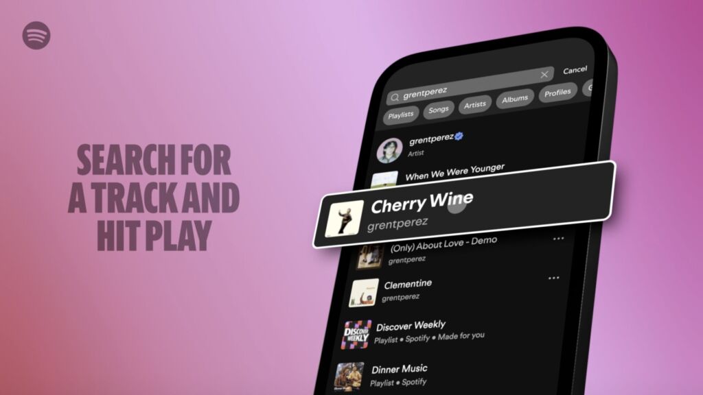 Spotify pick and play