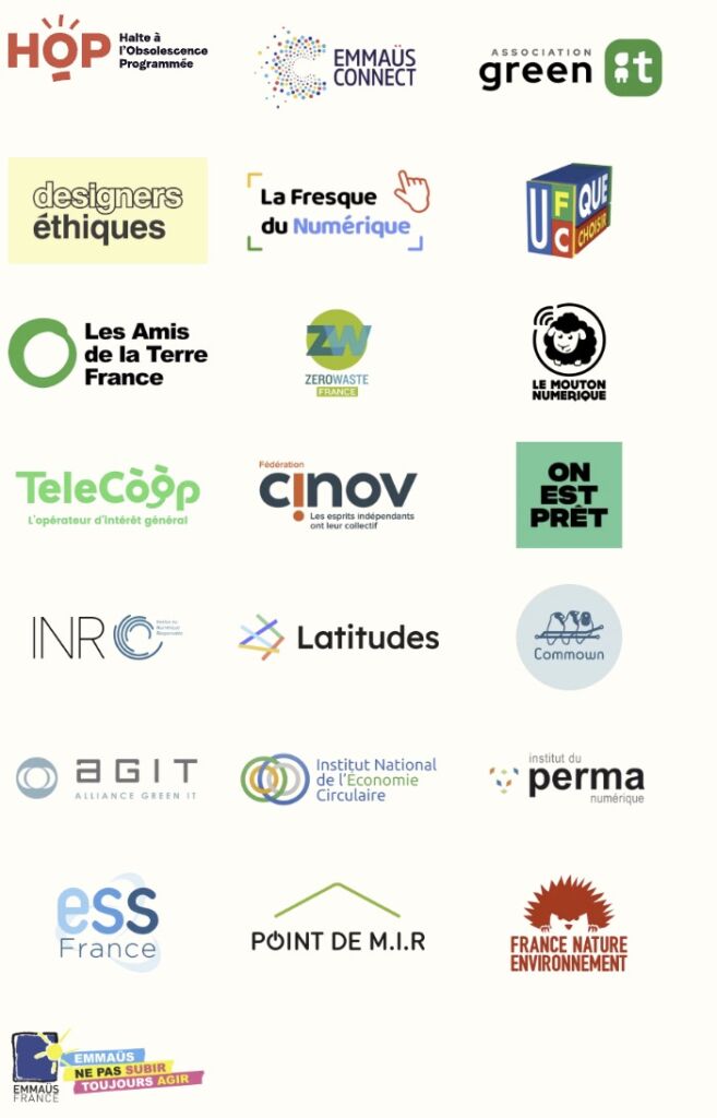 Liste des organismes de la coalition Non à la taxe Windows.