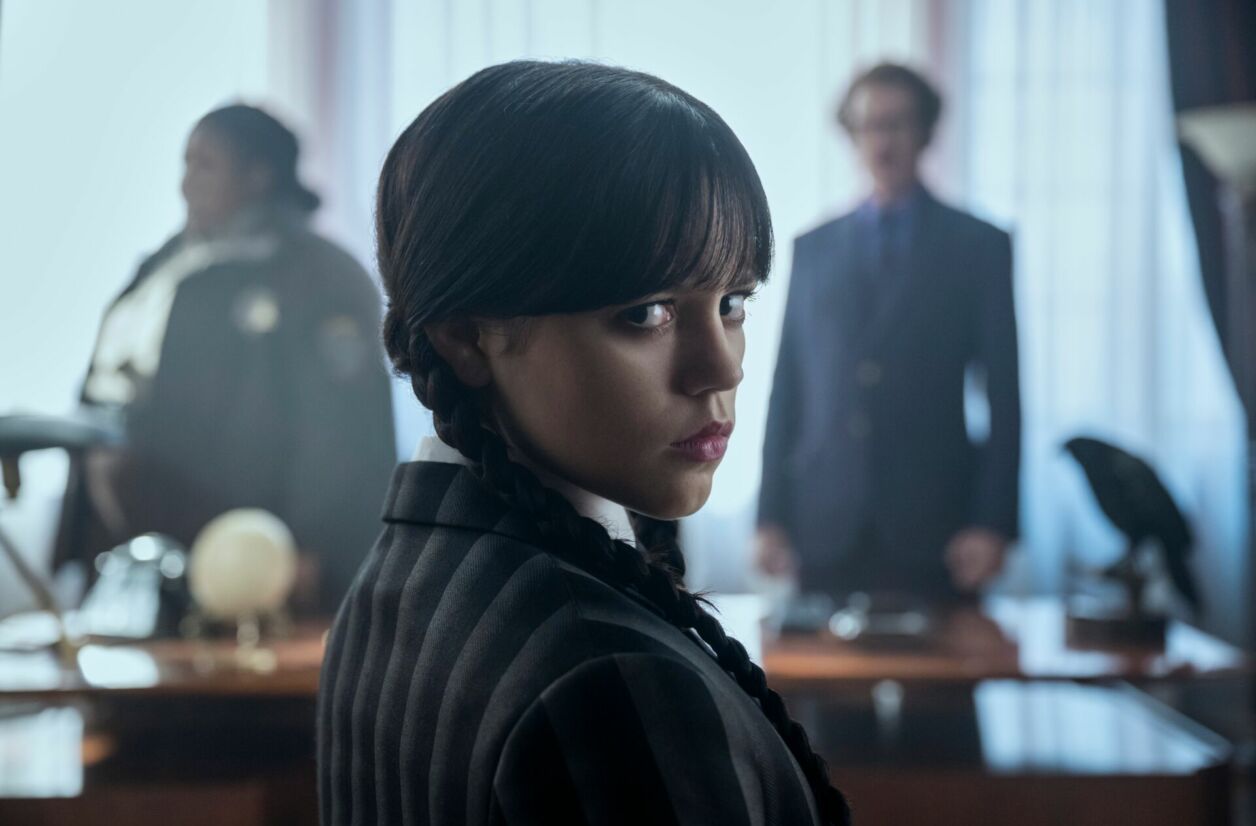 Jenna Ortega dans la partie 2 de la saison 2 de “Mercredi”.