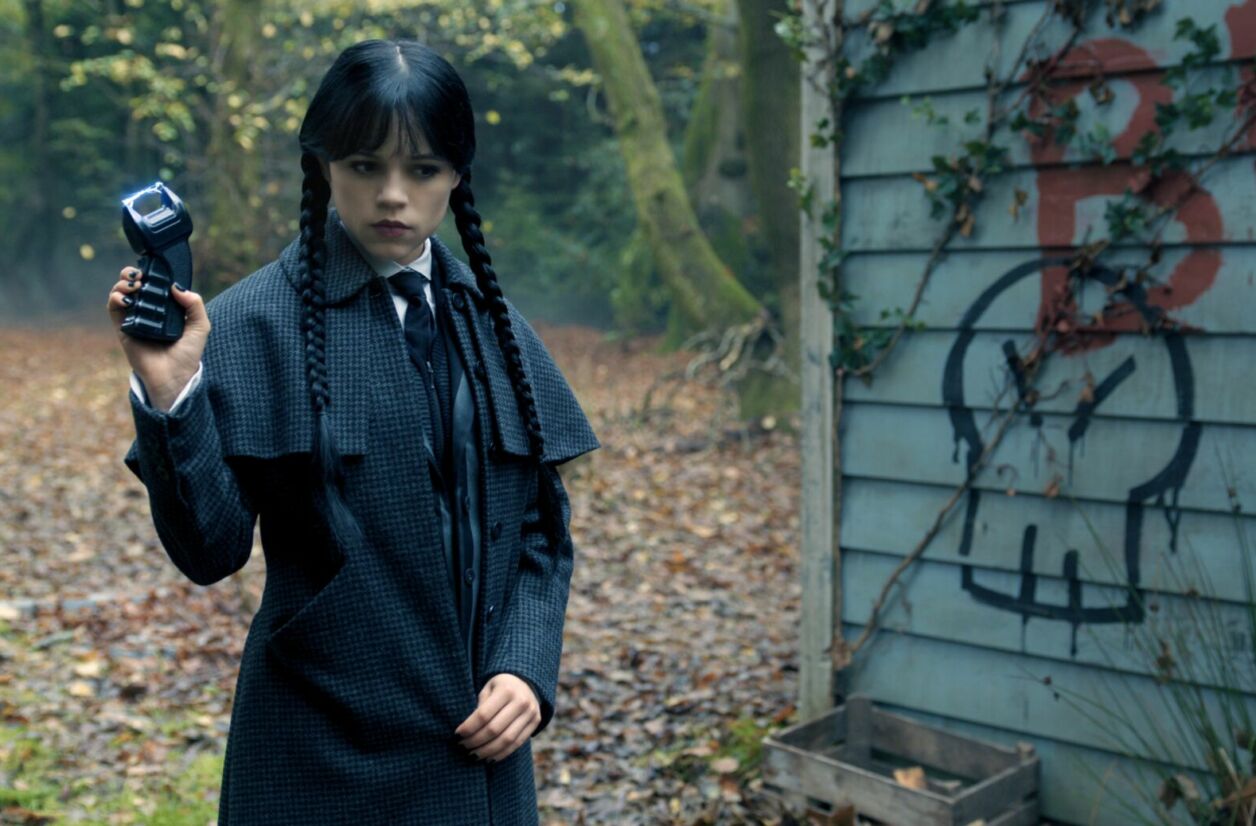 Jenna Ortega dans la partie 2 de la saison 2 de “Mercredi”.