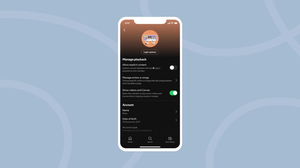Spotify young account