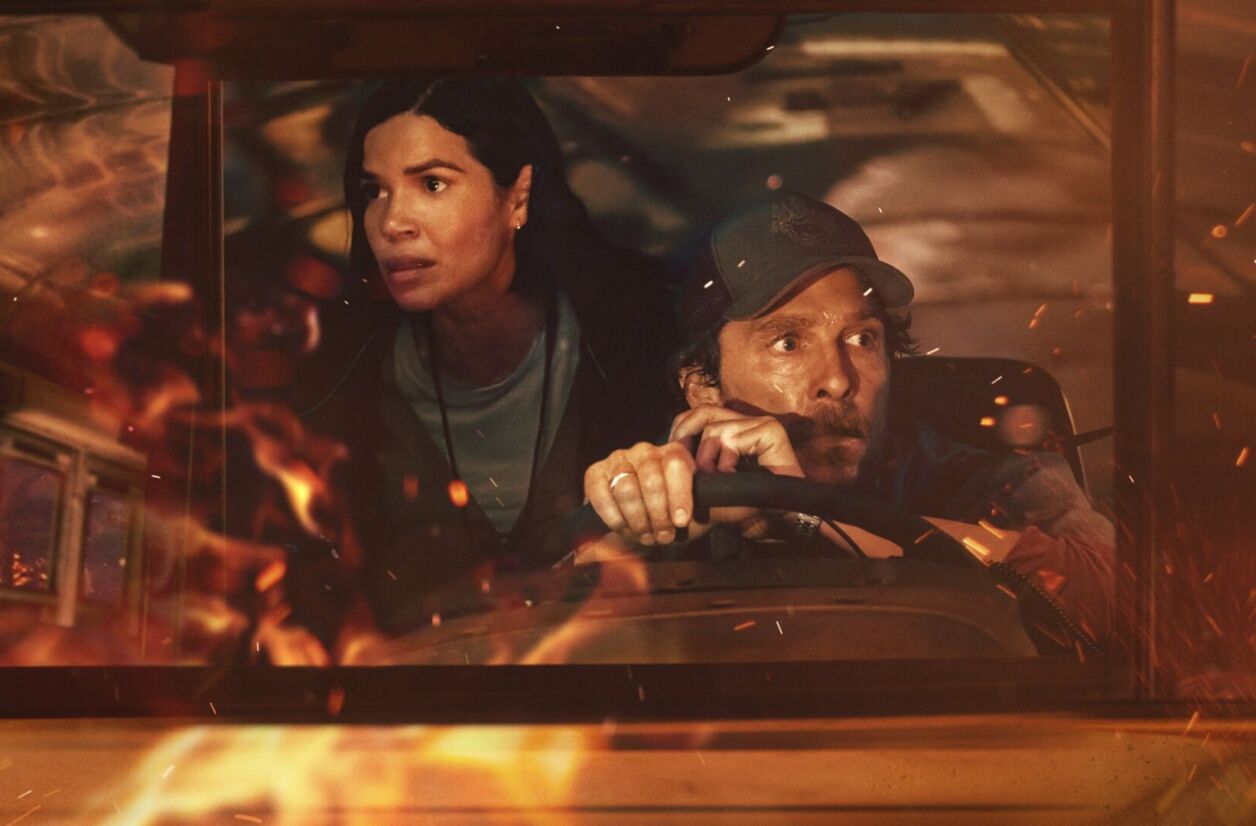 “The Lost Bus, au cœur des flammes”.