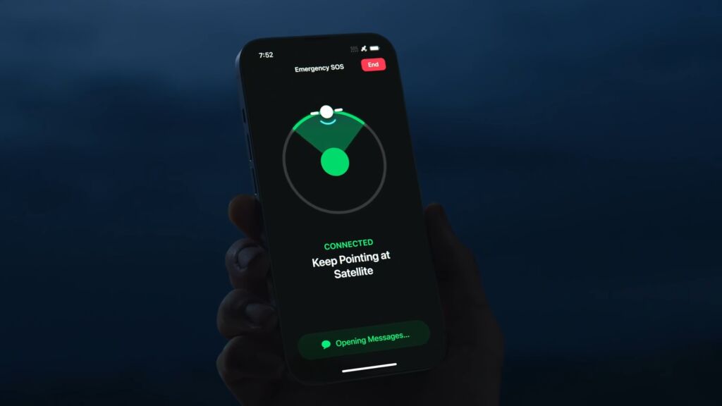 iPhone 14 satellite connexion