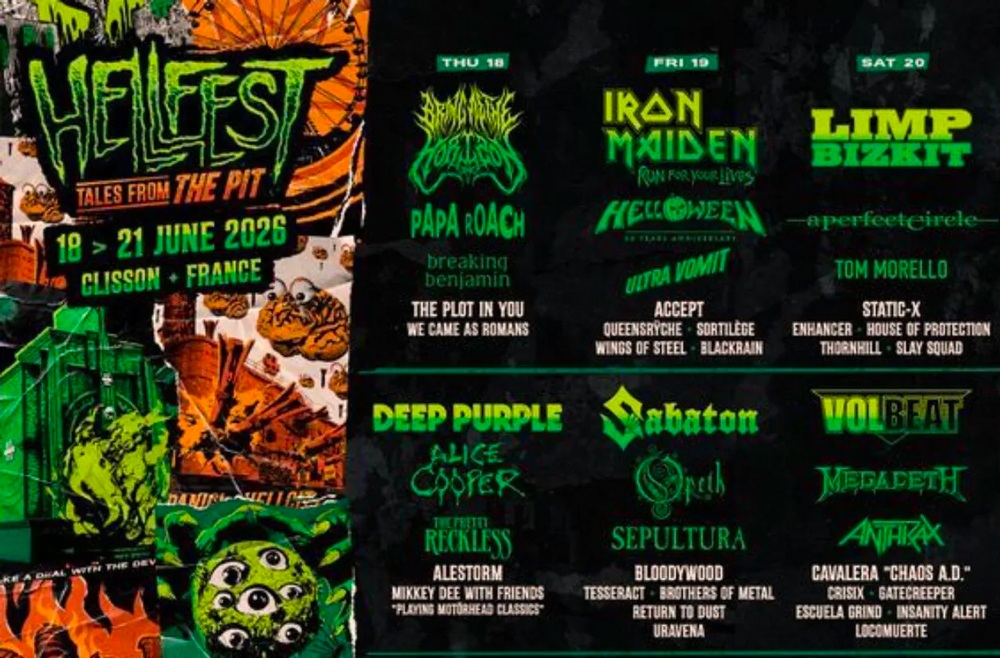 L'édition 2026 du Hellfest aura lieu du 18 au 21 juin.