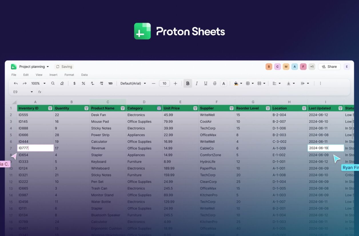 Proton Sheets : enfin un concurrent sérieux à l'hégémonie de Google