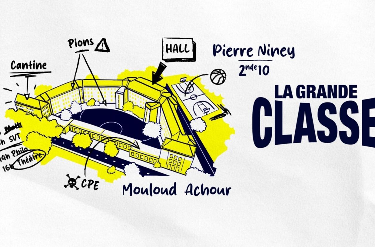 “La grande classe”, présentée par Mouloud Achour, sur Canal+.