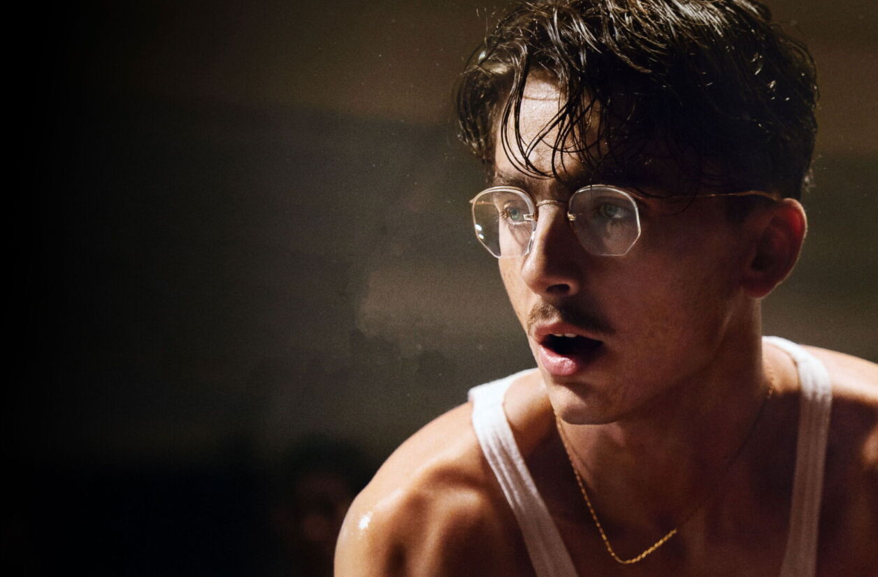 Timothée Chalamet dans “Marty Supreme”.