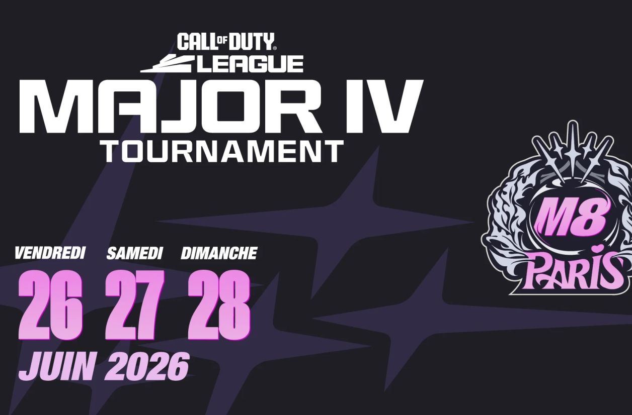 La Major IV de la Call of Duty League aura lieu à Paris La Défense Arena du 25 au 28 juin prochains.
