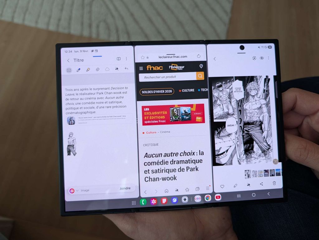 Test Samsung Galaxy Trifold