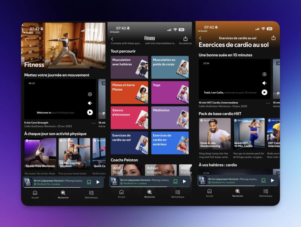 Spotify fitness