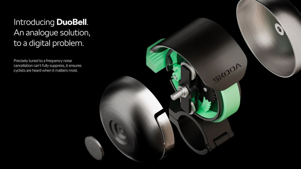Škoda DuoBell: The Bike Bell That Pierces Noise-Canceling Headphones