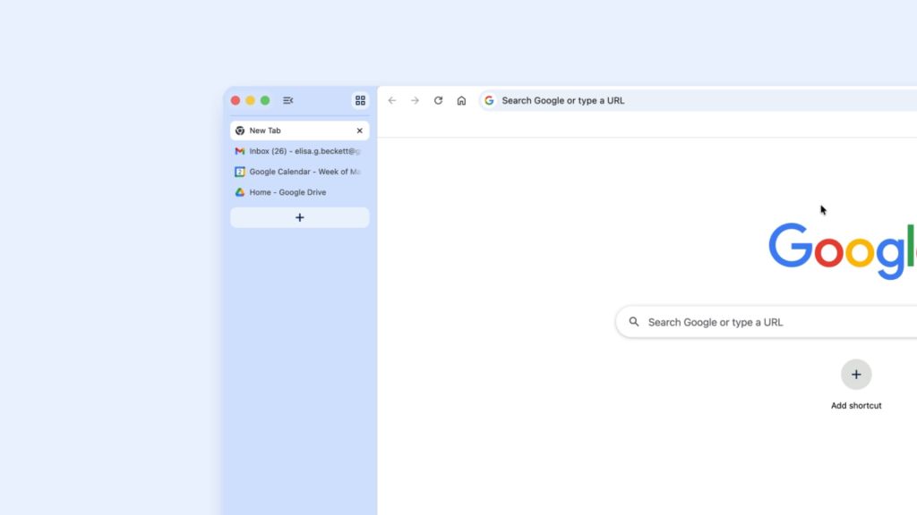 Google Chrome vertical tabs
