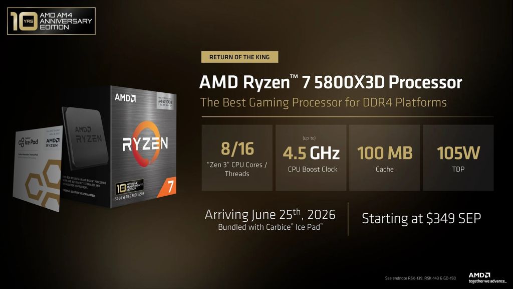 AMD Ryzen 7 5800x3d 2026