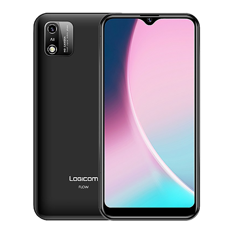 Coque Portefeuille Pour Logicom Flow - Cuir PU, Béquille Magnétique, Fentes Cartes - Étui Protecteur CPT16
