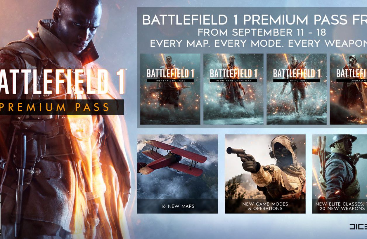Battlefield 1 : le Premium Pass sera offert du 11 au 18 septembre
