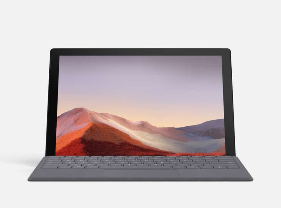 Black Friday 2019 - le pack Microsoft Surface Pro 7 à 999,99 euros au lieu de 1617,99 euros