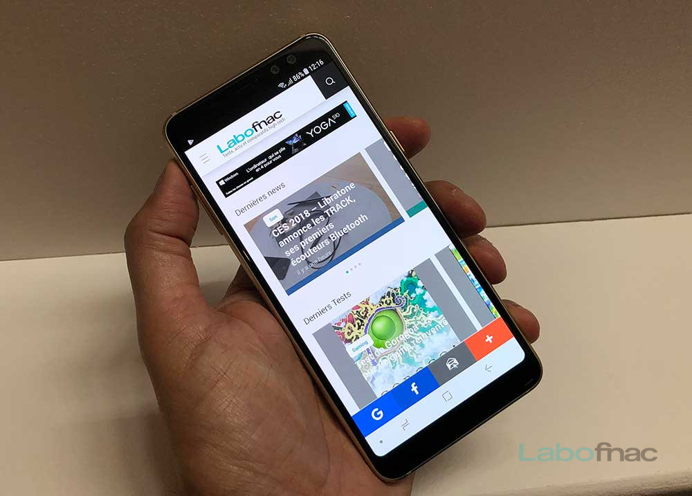 CES 2018 - Samsung Galaxy A8 (2018) : prise en main et premier avis