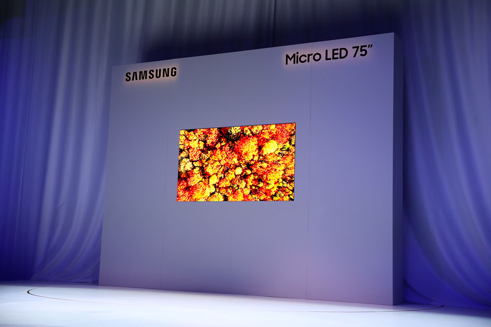 CES 2019 - Micro-LED : Samsung dévoile un premier écran 4K de 75 pouces