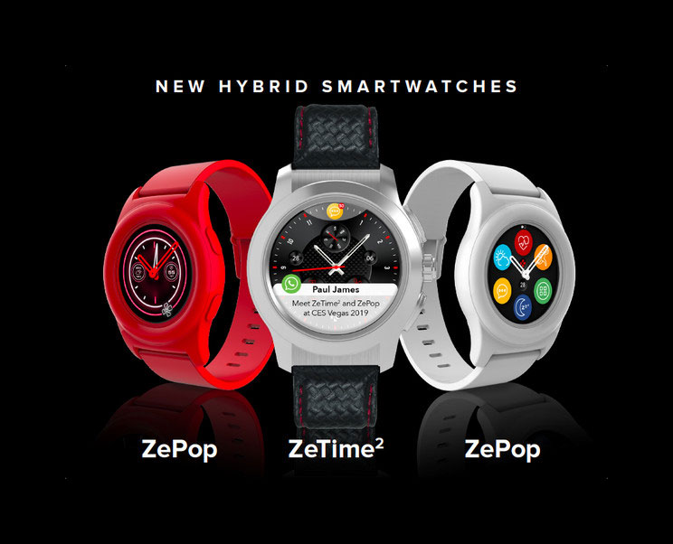 CES 2019 - MyKronoz dévoile les montres hybrides ZeTime2 et ZePop