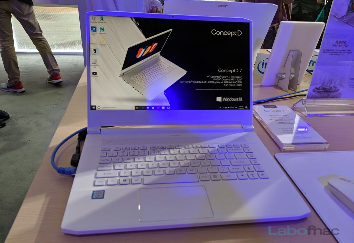 Computex 2019 - L'Acer ConceptD 7 s'offre la Nvidia Quadro RTX 5000