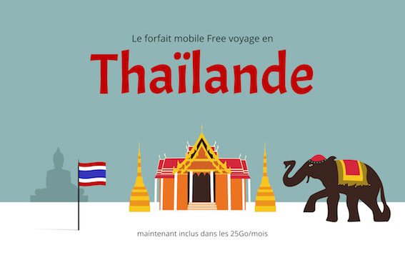 Free Mobile ajoute la Thaïlande à son offre de roaming
