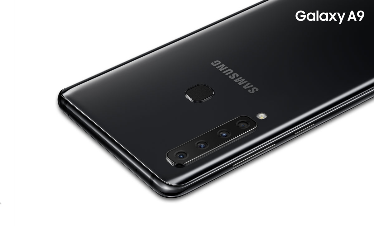 Galaxy A9 : Samsung dévoile le premier smartphone doté de 4 capteurs photo à l'arrière