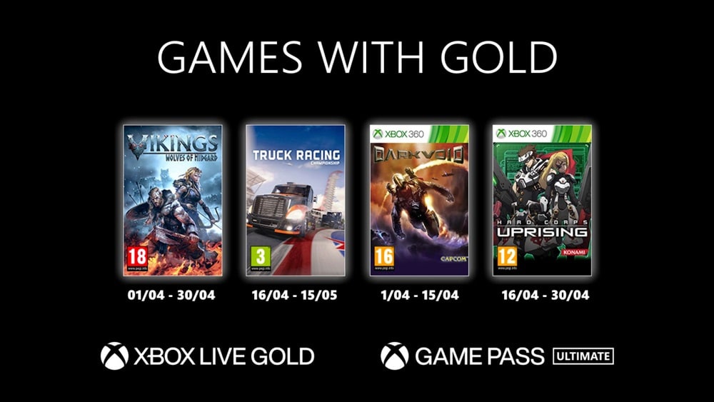 Games with Gold : les jeux Xbox offerts en avril 2021 sont connus