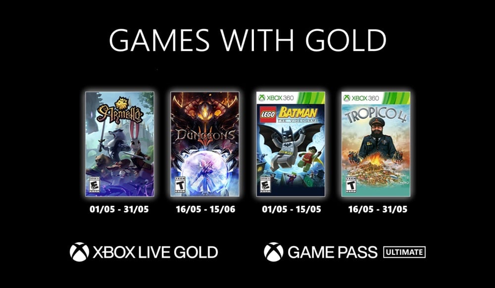 Games with Gold : voici la liste des jeux Xbox offerts en mai 2021