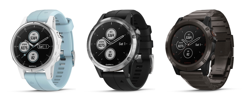 Garmin Fenix 5, 5S et 5X Plus : les montres font le plein de fonctionnalités outdoor