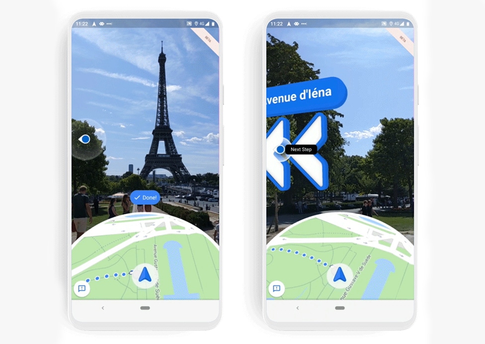 Google Maps : la navigation en réalité augmentée arrive en bêta