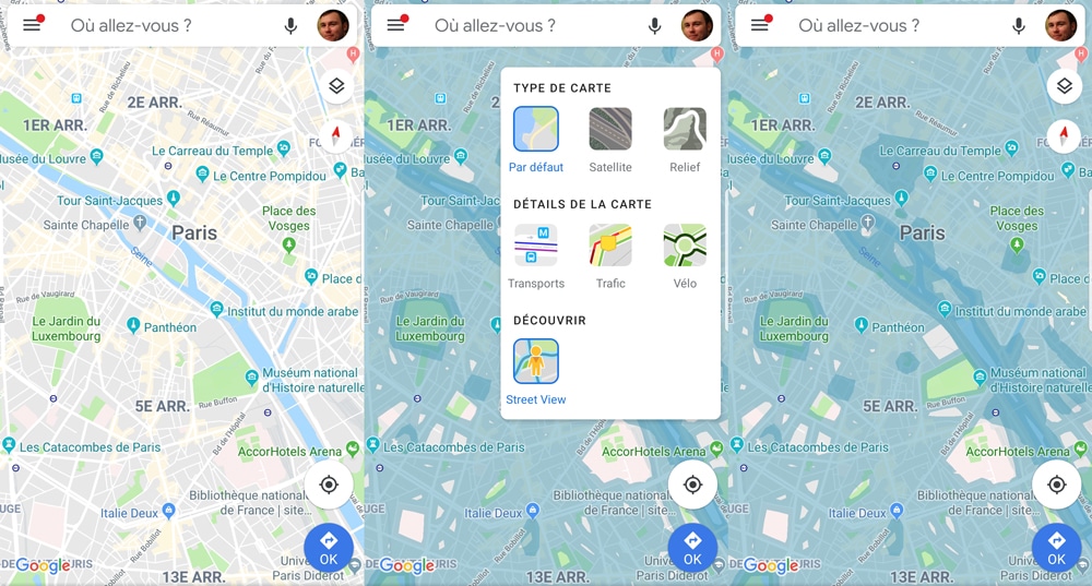 Google Maps se dote d'un calque Street View sur Android