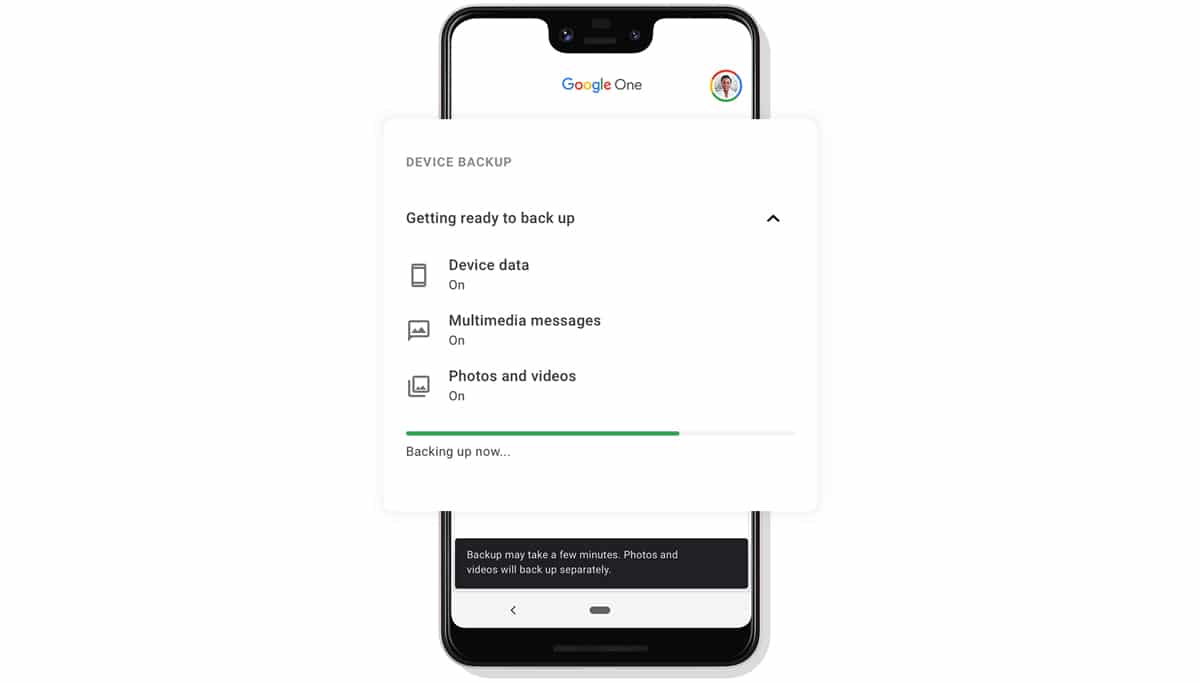 Google One propose désormais la sauvegarde automatique sur Android