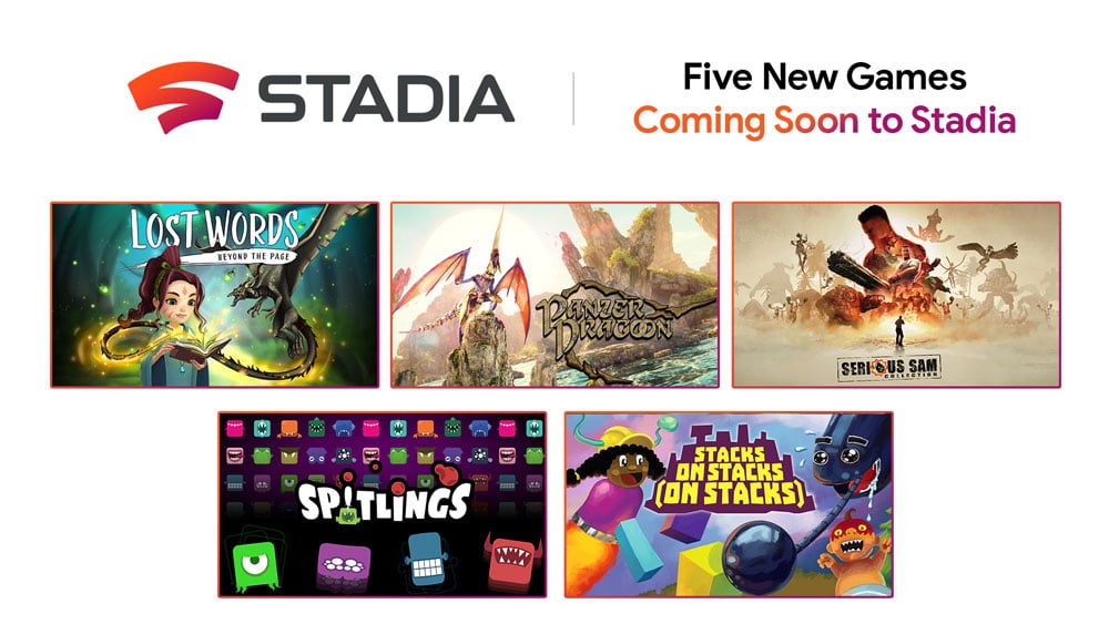 Google Stadia se prépare à accueillir cinq nouveaux jeux