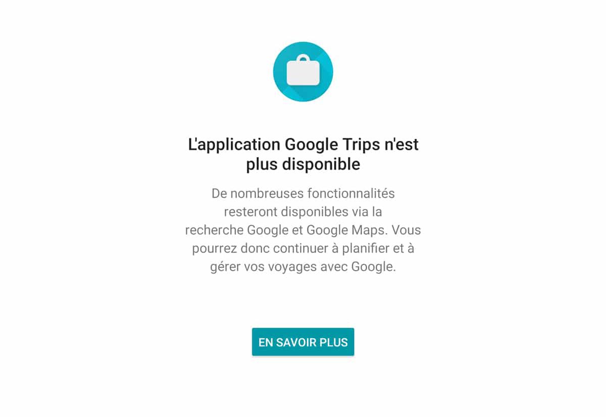 Google Trips : clap de fin pour l'application de voyage