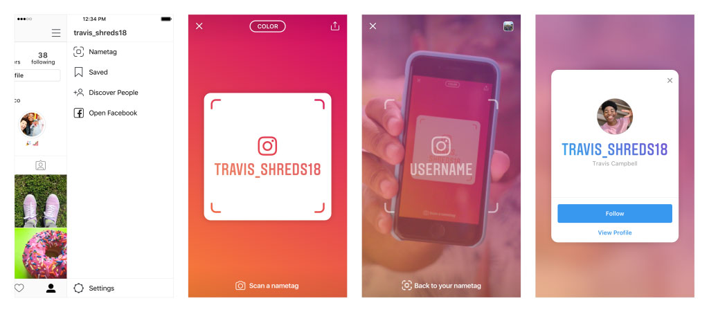 Instagram ajoute le Nametag pour retrouver plus rapidement un profil